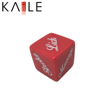 24mm Nouveau design Square Corner Red avec logo Dice